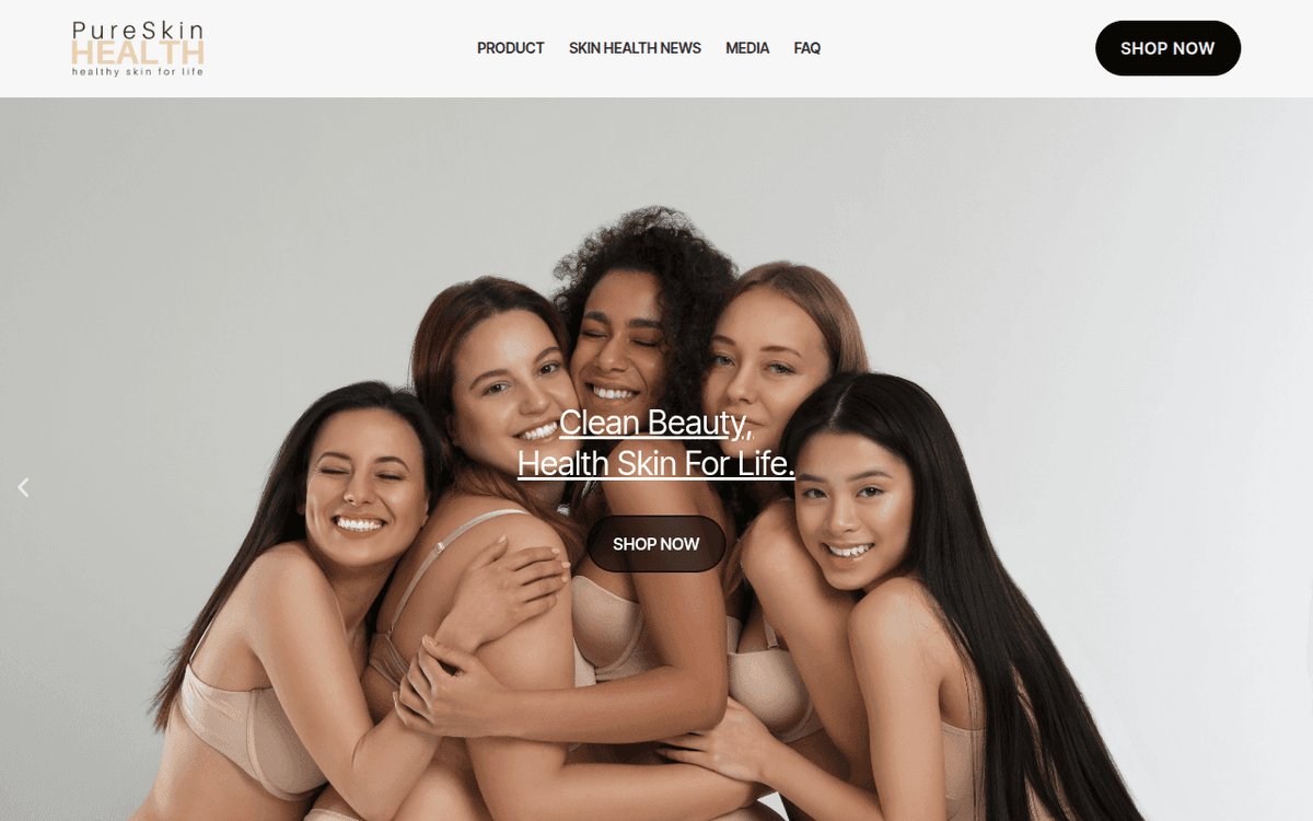 Sommer Skin Health - Pure Skincare Website E-Commerce