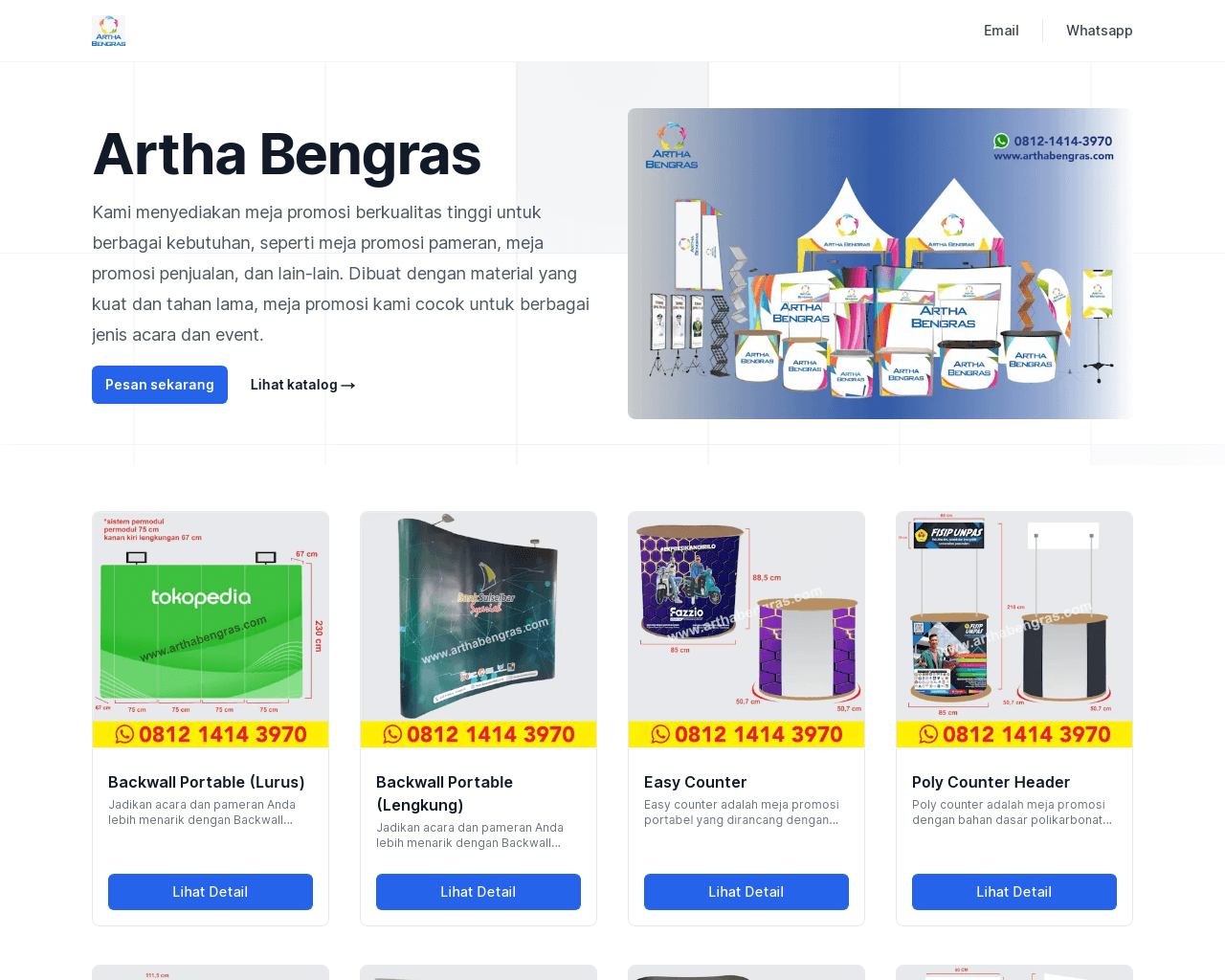 Artha Bengras - Event Equipment and Exhibition Solutions