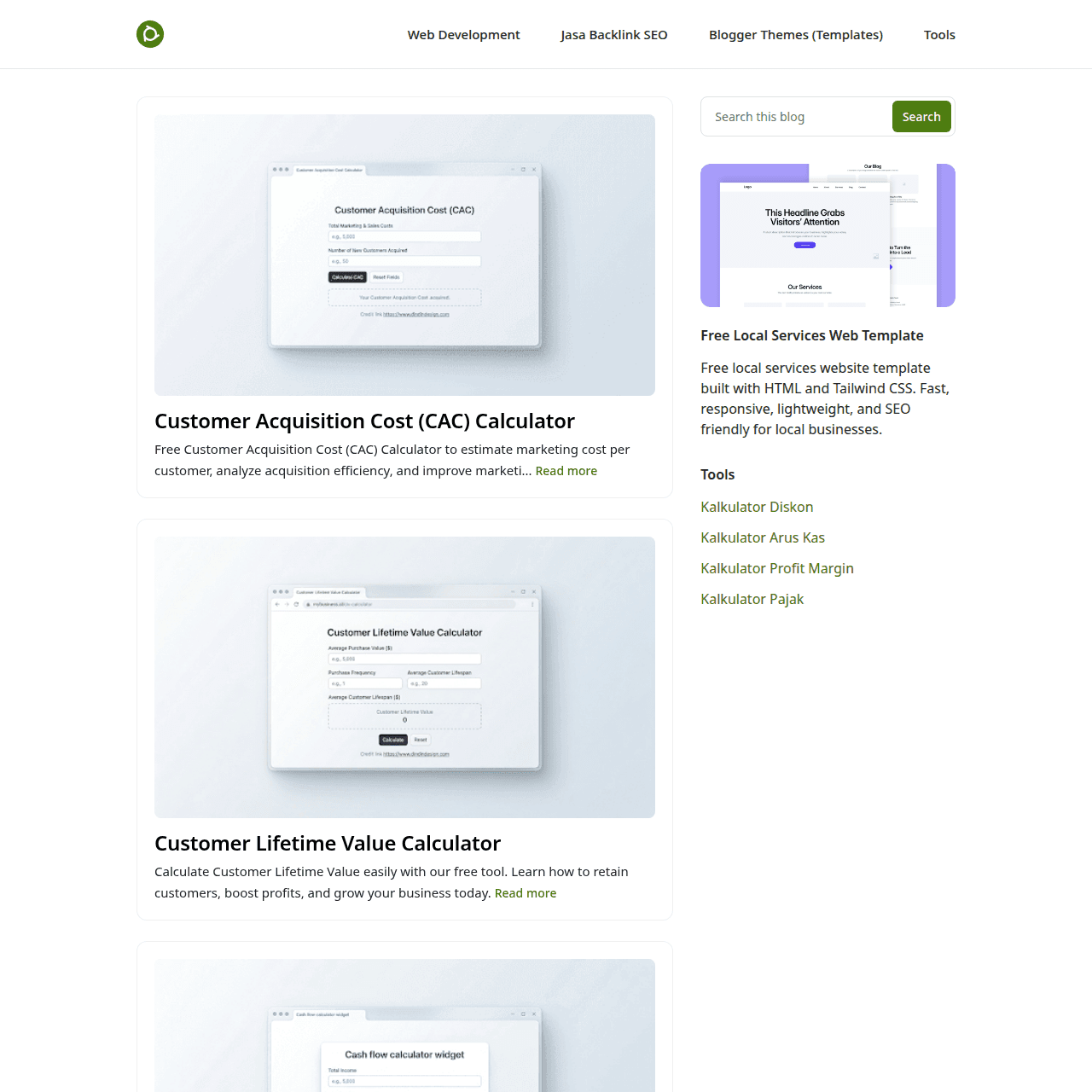 Dindin Design - Web Development Portfolio