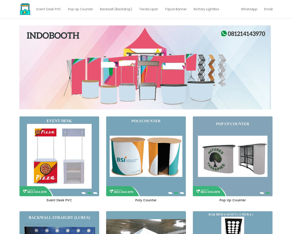 Indobooth - Portable and Waterproof Exhibition Booths