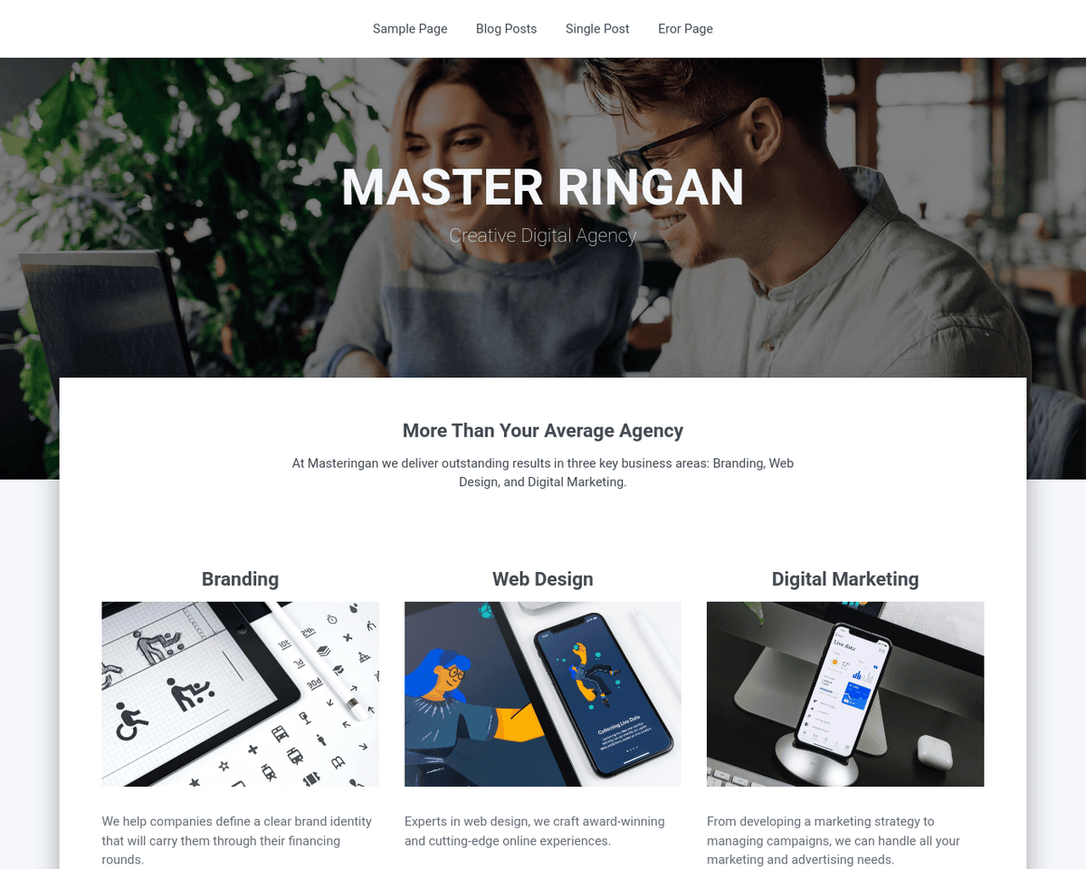 Masteringan - Minimal Blogger Template for Educational Content