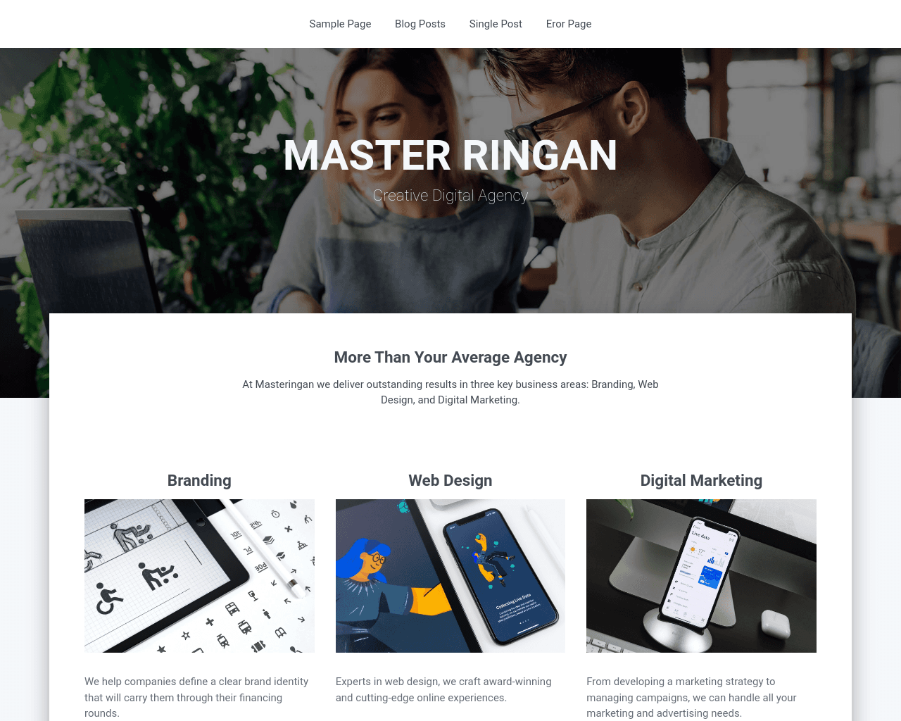 Masteringan - Minimal Blogger Template for Educational Content